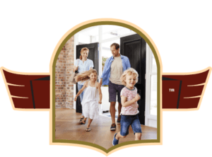 static image family running inside house